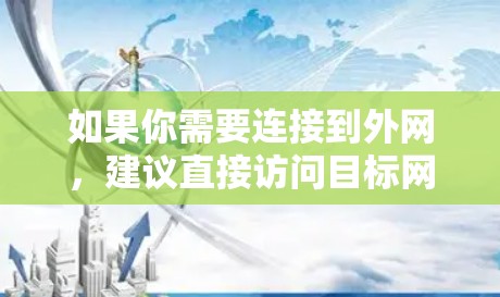 如果你需要连接到外网，建议直接访问目标网站，不要尝试通过加速工具连接。这样可以更好地保护你的网络安全