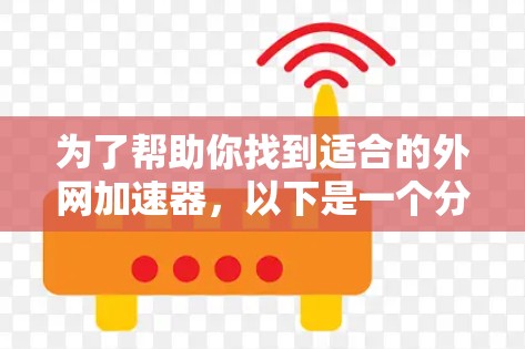 为了帮助你找到适合的外网加速器,以下是一个分步的指南 为了帮助你找到适合的外网加速器,以下是一个分步的指南