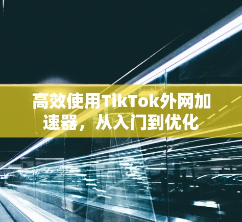 高效使用TikTok外网加速器,从入门到优化 高效使用TikTok外网加速器,从入门到优化
