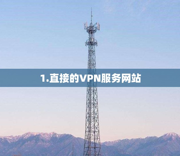 1.直接的VPN服务网站 1.直接的VPN服务网站